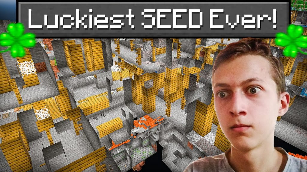 I FOUND THE LUCKIEST SEED IN MINECRAFT!
