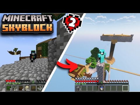 I build a wood Farm in my Minecraft SKYBLOCK World