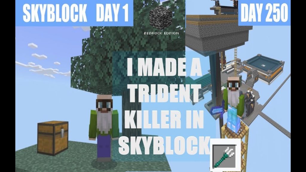 I made a Trident Killer in Skyblock