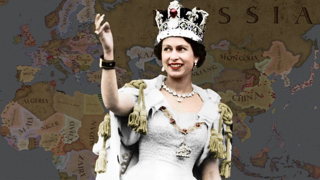 In Memory Of Queen II. Elizabeth - Great Britain VS Fascist World - HOI4 Timelapse