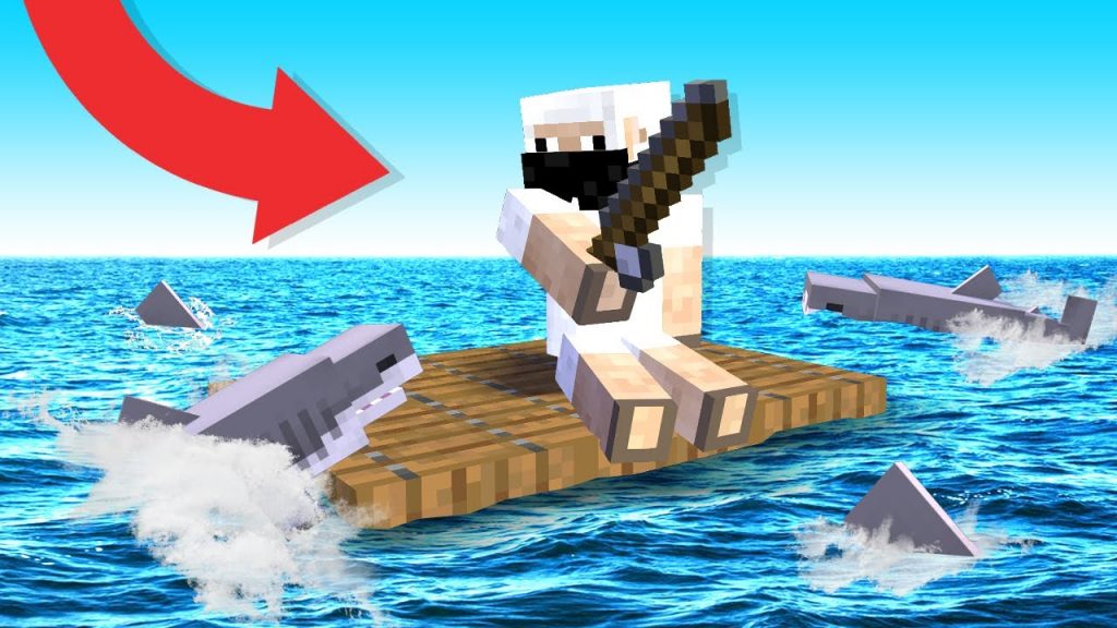 Minecraft But, On a RAFT | Raft Survival #1 | in Hindi