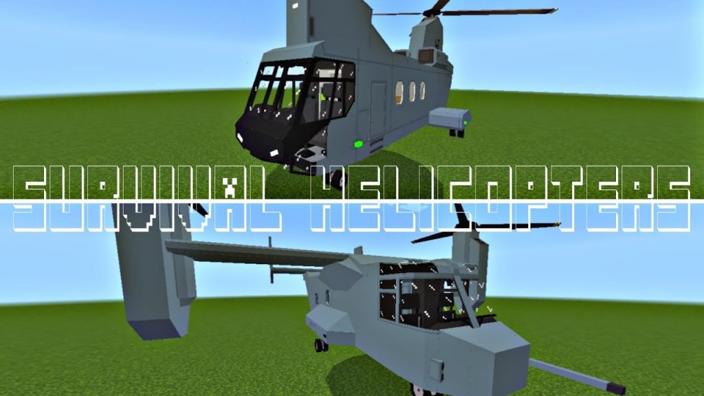 Minecraft: SURVIVAL HELICOPTERS [Mod/Addon]
