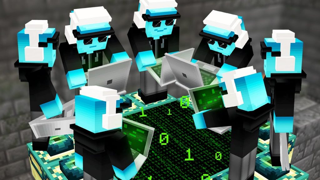 Minecraft but Hackers beat the game for me