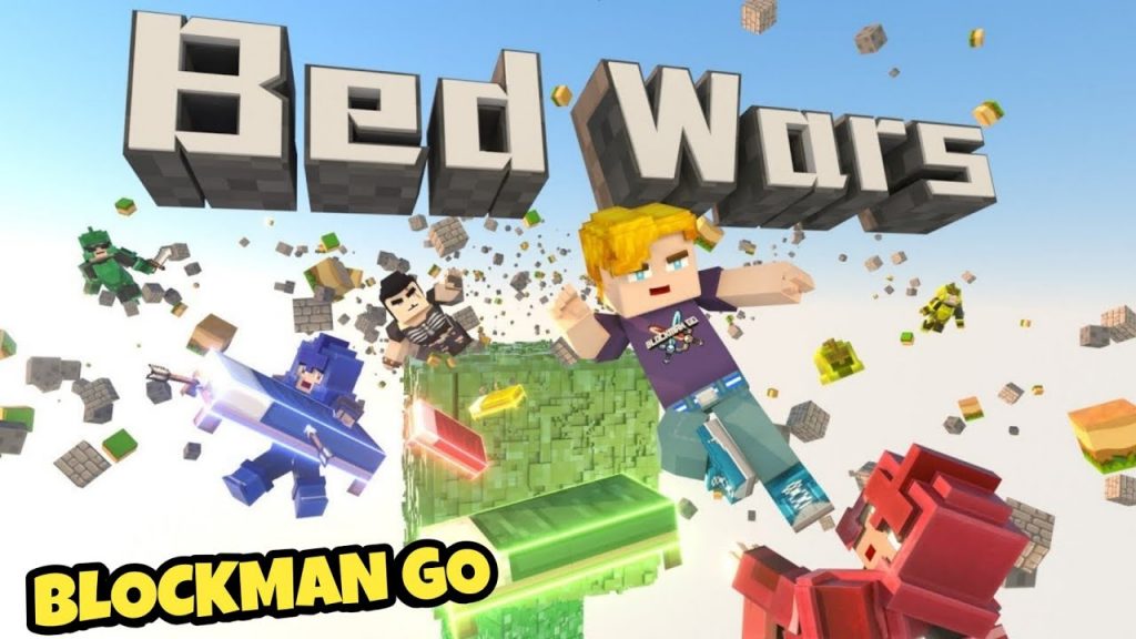 Playing Blockman Go Bed wars for the first time!!