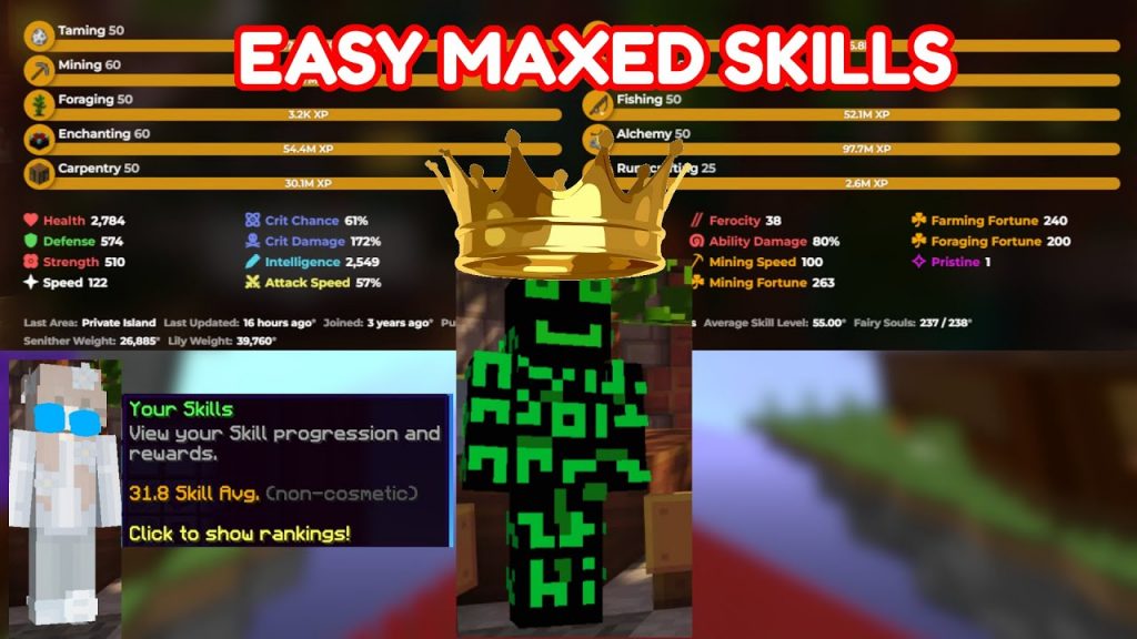 THE ONLY SKILL LEVLING GUIDE YOULL EVER NEED -hypixel skyblock
