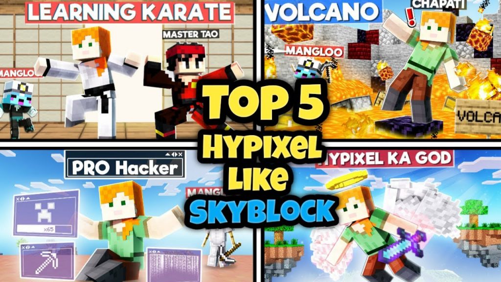Top 5 Hypixel Skyblock Server For Minecraft Pe 1.19+ | How To Join Hypixel in Minecraft Pe 1.19.22