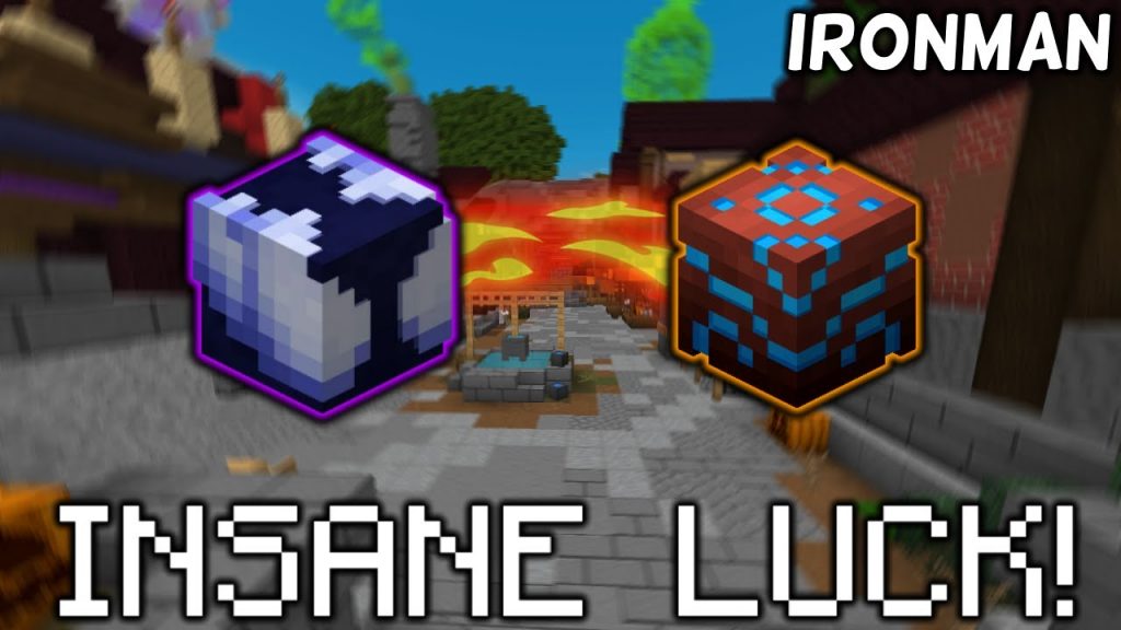 WHAT IS THIS LUCK?! (Hypixel Skyblock IRONMAN)