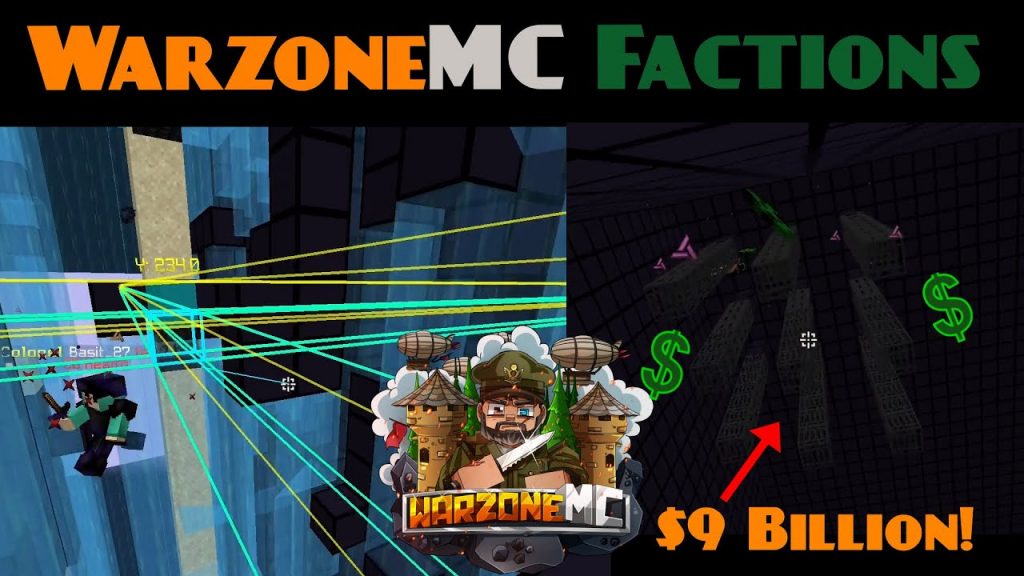 WarzoneMC Factions Ep 3: Raiding F-Top 2's $9 BILLION Base! + Defending Our F-Top 1 Position!