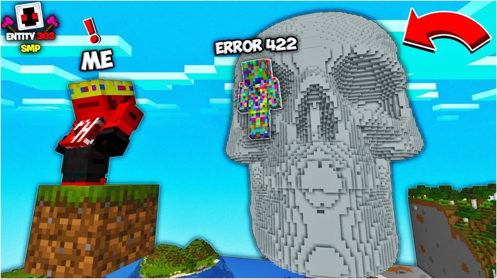 We Found The HORROR SKULL of Error 422 on The ENTITY 303 SMP Minecraft Server. Part 21 in Hindi