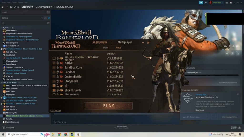 Bannerlord How to Install Mods (Harmony, Game of Thones, Star Wars, LoTR, Warcraft) Steam Workshop