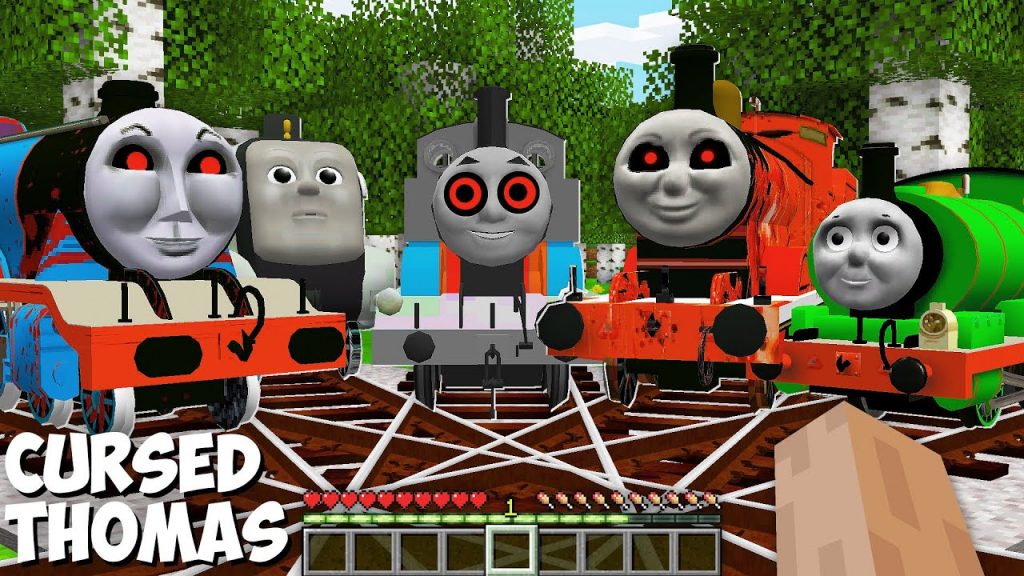 ESCAPE from CURSED GLITCH THOMAS THE TANK ENGINE.EXE and FRIENDS in Minecraft Gameplay - Coffin Meme