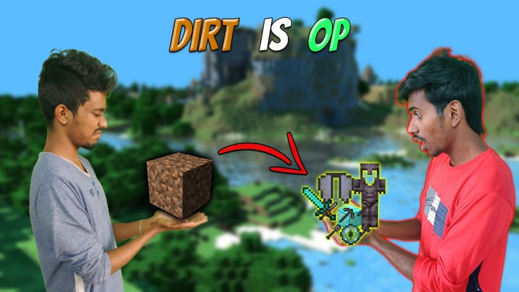 Fighting EnderDragon With OP Loots - Got From Dirt | Minecraft Tamil