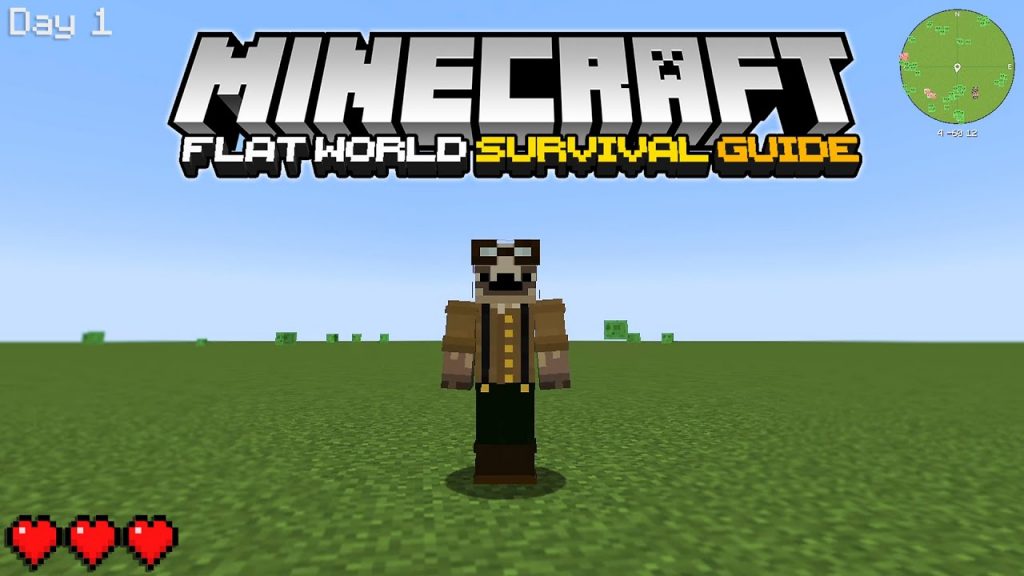 How to Survive in a Super Flat World with...Nothing! | "Flat World Survival Guide" showcase