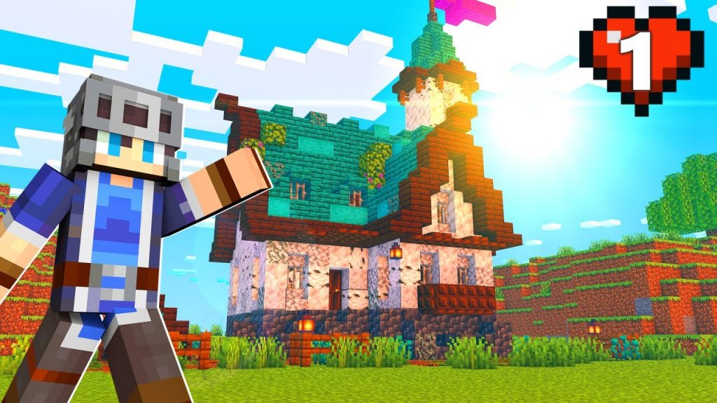 I Built the BEST STARTER HOUSE in Minecraft SURVIVAL (1)