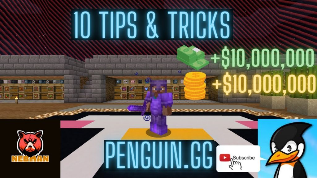 TOP 10 TIPS & TRICKS FOR PENGUIN.GG SKYBLOCK - MINECRAFT