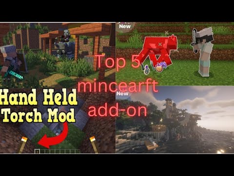 Top 5 best mods for minecraft pocket edition 1.19 || top 5 mods survival minecraft pe