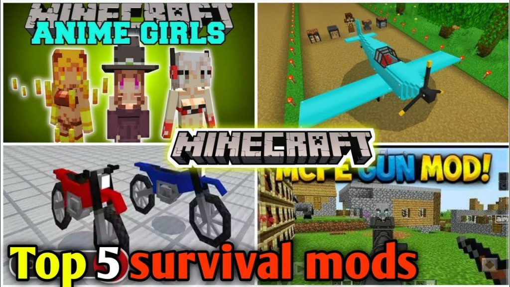 Top 5 survival mods for minecraft pocket edition || Best Minecraft mods1.19 II Fardeen gamer |