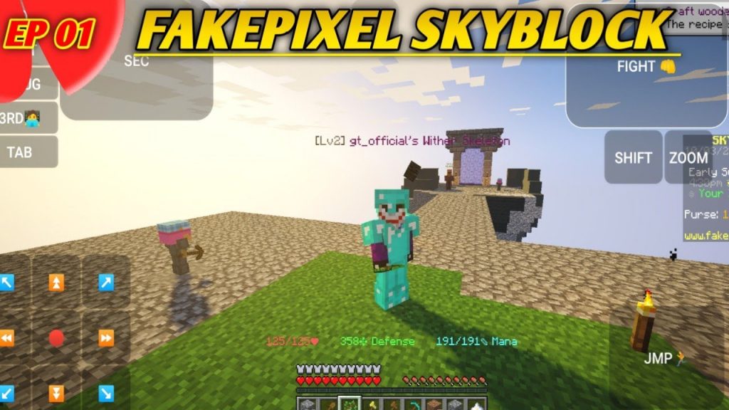 fakepixel skyblock ep 01 | how to play hypixel in mcpe | how to become rich in fakepixel skyblock
