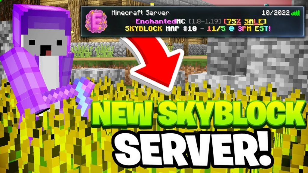 BEST NEW SKYBLOCK SERVER! *2022 EDITION* | Minecraft OP Prison | 1.8- 1.19 Minecraft Skyblock Server