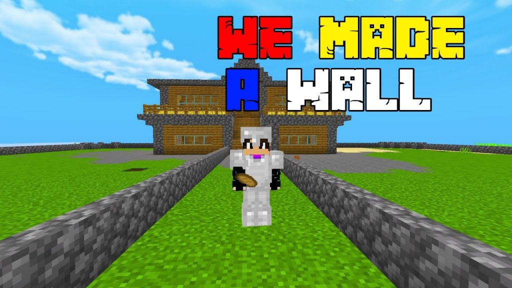 minecraft We Made a Wall in MInecraft Survival In hindi @Ultra Dhruv Gamer