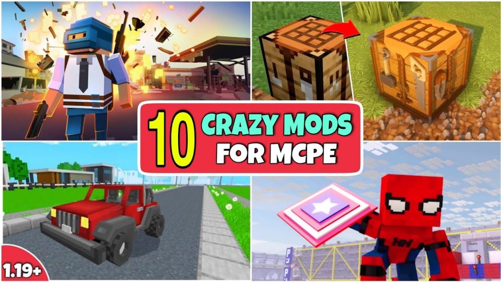 Top 10 Game Changing Mods For Minecraft PE || Best Minecraft Mods 1.19 || Annie X Gamer ||