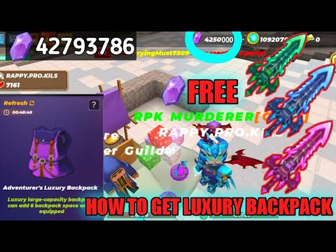 How to Get Luxury Backpack % Ice Dragon Sword Skyblock BlockmanGo Tips & Tricks