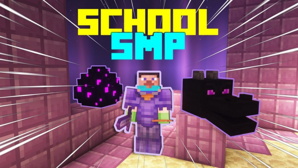 Dominating The End Fight on my SCHOOL's MINECRAFT SERVER!