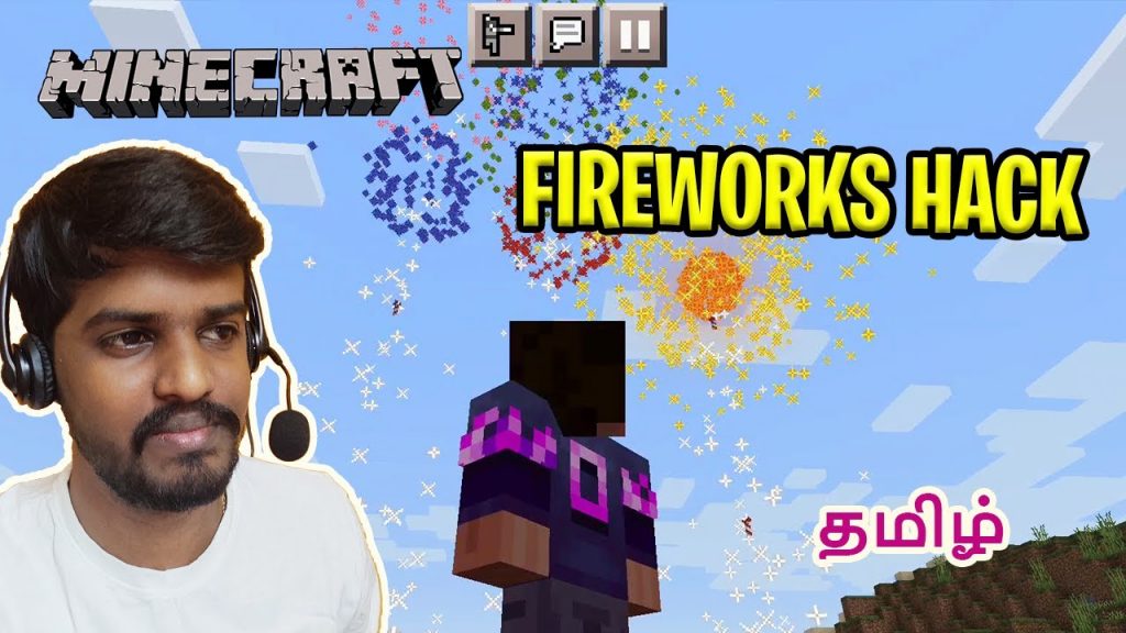 How to make a Minecraft Fireworks Hack Tamil | 100% Working | Tiktok Hacks | Mr Jasper Games