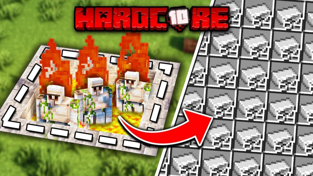 I Built the ULTIMATE Iron Farm in Minecraft Hardcore Survival #10