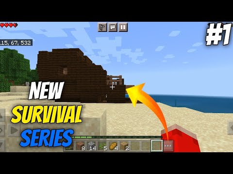 Minecraft Survival Series Ep 1 - Found a Shipwreck and a Village | Minecraft Survival Series