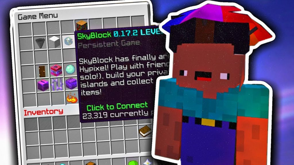 The new player experience (Hypixel Skyblock)