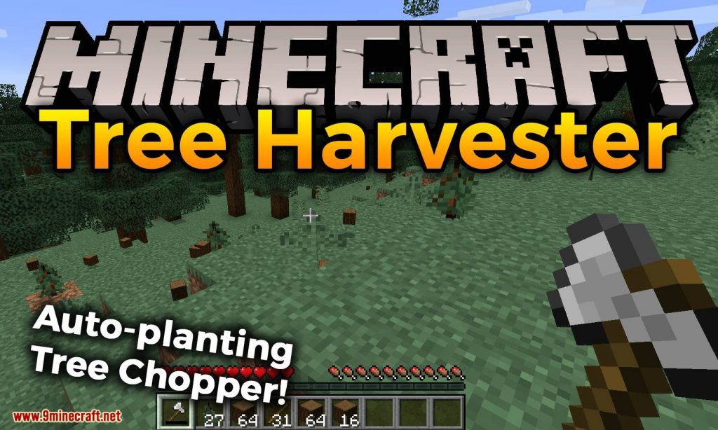 Tree Harvester Mod 1193 1182 Auto Planting Tree Chopper