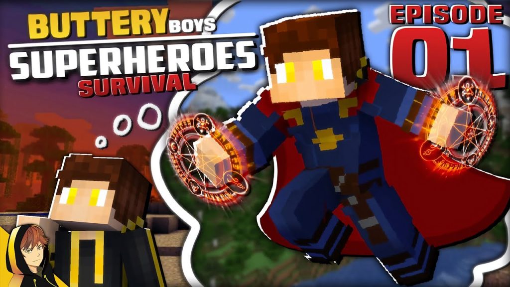 Beginning of SUPER HERO SURVIVAL!!! | Minecraft [w/Buttery Boys - #01]