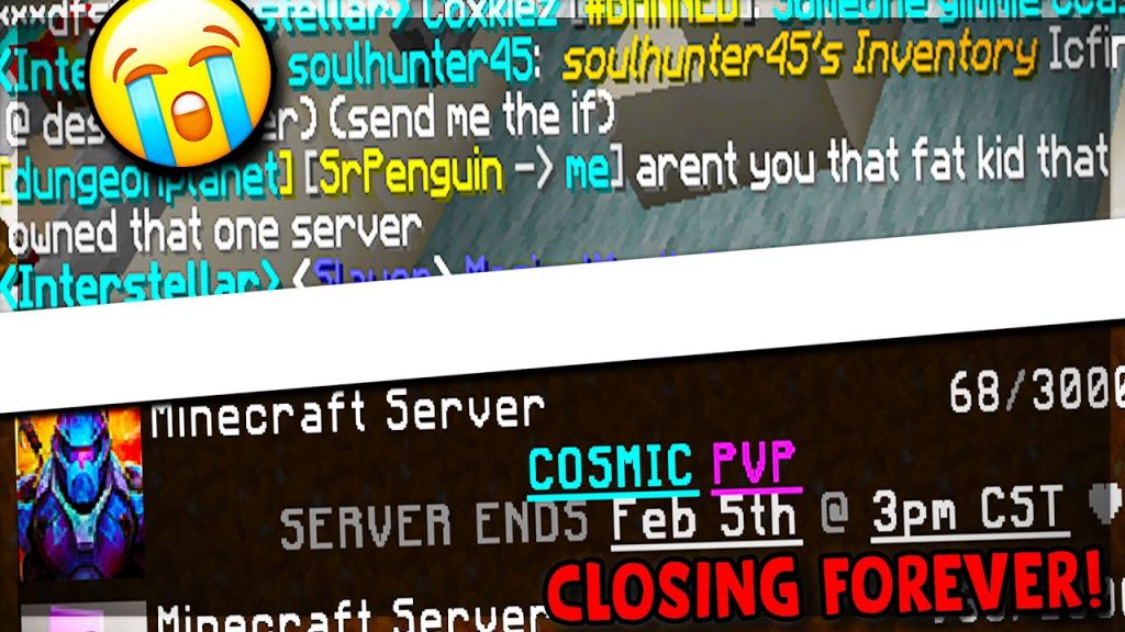 CosmicPvP is closing forever... #cosmicpvp