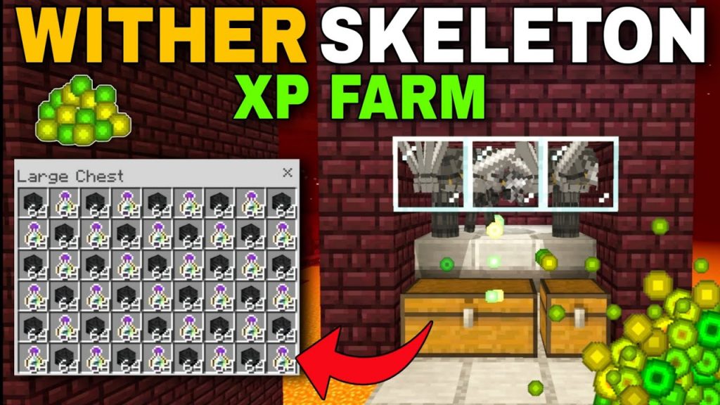 EASIEST 1.19 WITHER SKELETON XP FARM TUTORIAL in Minecraft Bedrock | Unlimited XP Glitch in MCPE