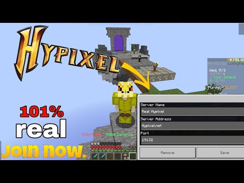 Hypixel Skyblock For Minecraft Pe | How To Play Hypixel in Minecraft Pe | In Hindi | 2023