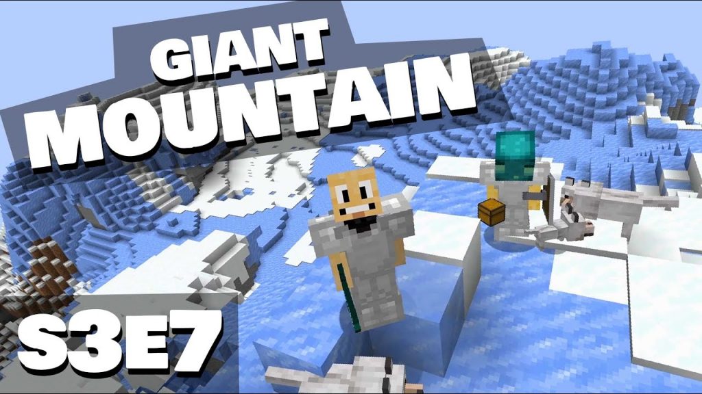 I Giant Ice Mountain In Minecraft - Time For A Real Shovel Battle!