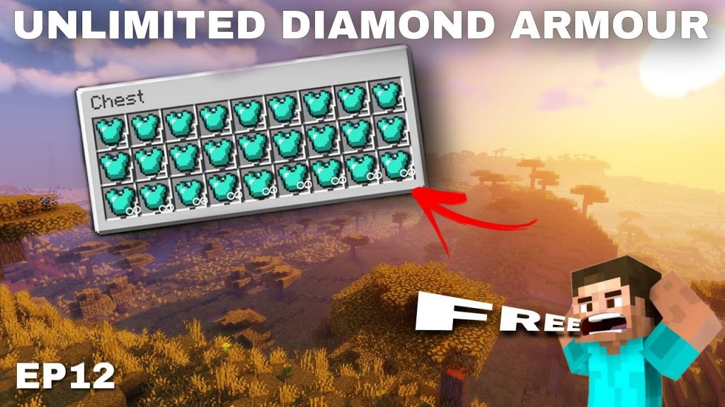 I MAKE MY 1st DIAMOND ARMOR WITHOUT MINING | MINECRAFT SURVIVAL EPISODE 12  | #minecraft #4k