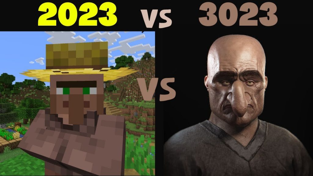 MINECRAFT IN 2023 vs 3023 ... #gaming #minecraft #gameplay #games  | |