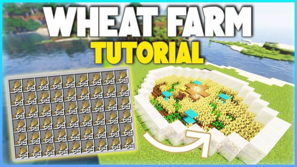 Minecraft EASY Wheat Farm Tutorial! 1.19+ (150+ Wheat P/H)