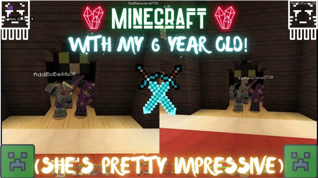 Minecraft Survival with my 6 year old daughter!