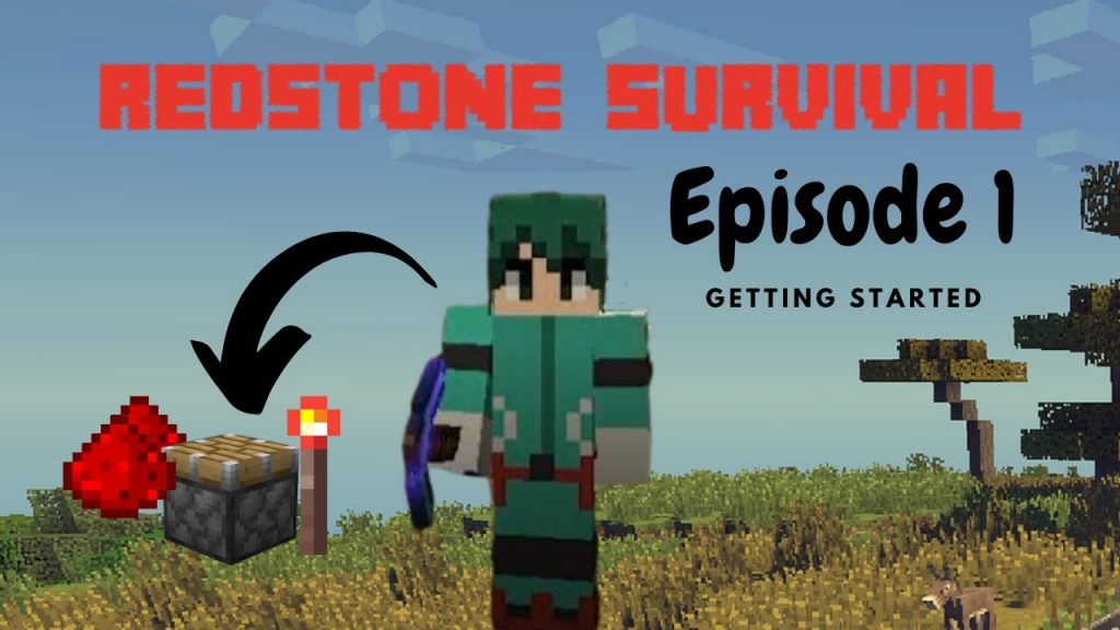 Redstone Survival : A Beginners Guide to Redstone {Java Edition} - Ep1