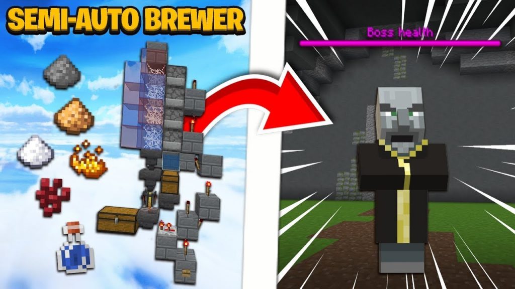THE BEST POTION BREWER FOR BOSSES! | Minecraft Skyblock | MCHub