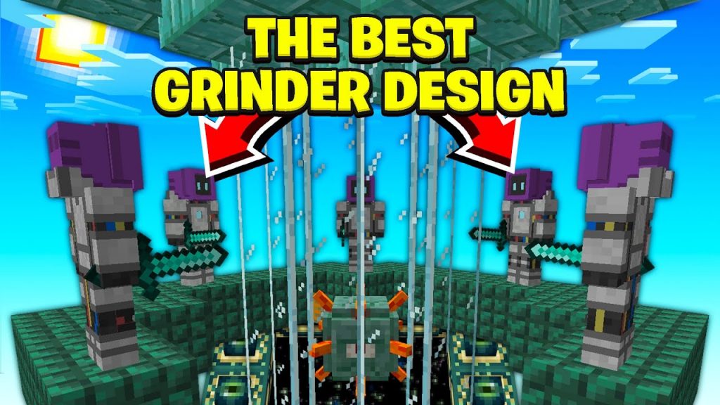 THE BEST SPAWNER GRINDER DESIGN! | Minecraft Skyblock