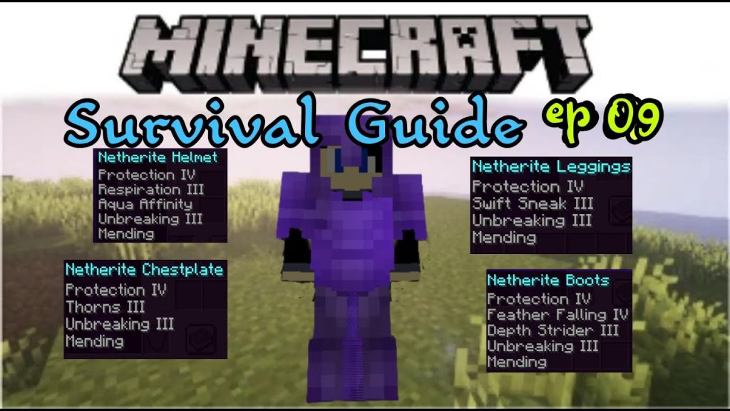 #minecraft | Survival Guide Ep 09 |  The Armor Guide Full enchantments #letsplay