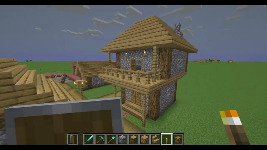 BUILDING MY HOUSE IN MINE-CRAFT