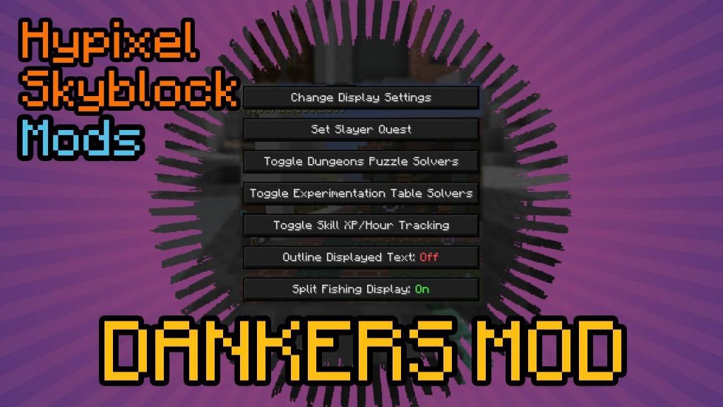 Dankers SkyBlock Mod 189 Hypixel Skyblock Useful Features