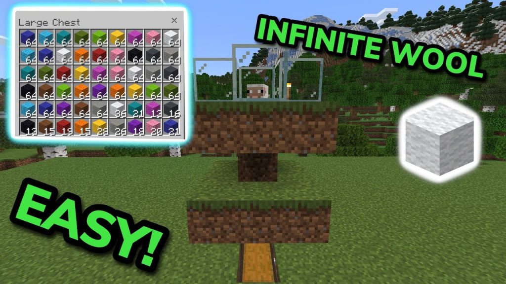 EASIEST 1.19 AUTOMATIC WOOL FARM TUTORIAL in Minecraft Bedrock (MCPE/Xbox/PS4/Nintendo Switch/PC)