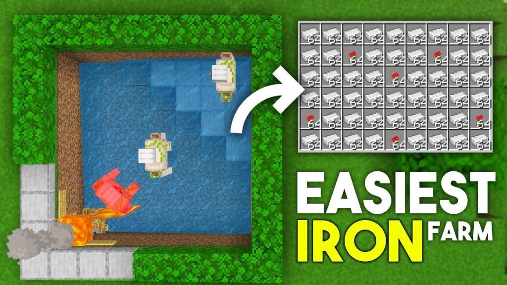 EASIEST 1.19 IRON FARM TUTORIAL in Minecraft Bedrock (MCPE/Xbox/PS4/ @Asgaming28