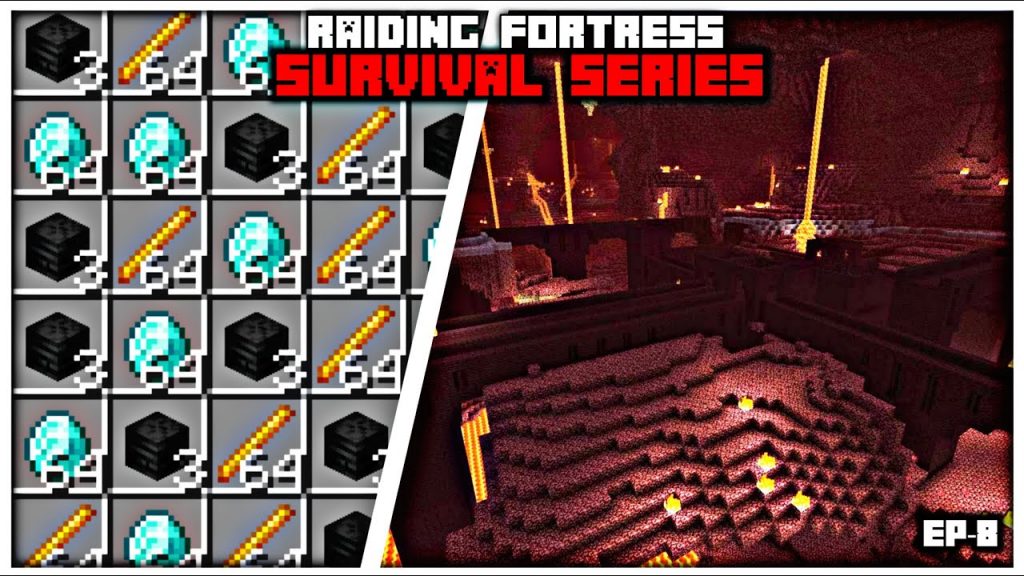 I RAID NETHER FORTRESS IN SURVIVAL WORLD DAY 9